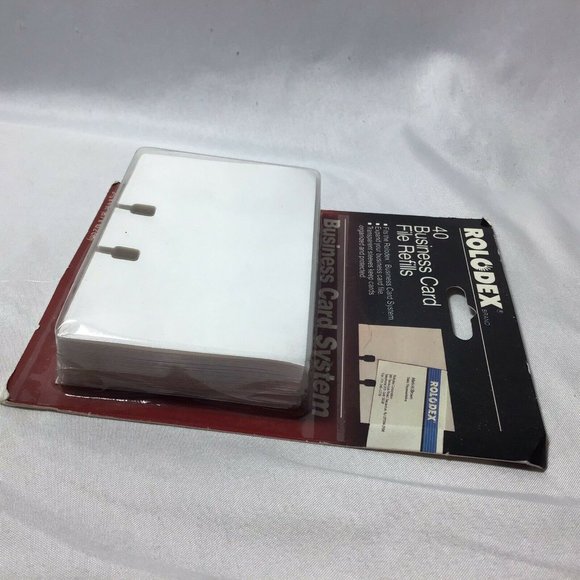 COPY - Rolodex Rotary Business File Card 40 Refill  2 5/8 x 4 New Old Stock 1992 - Picture 6 of 6